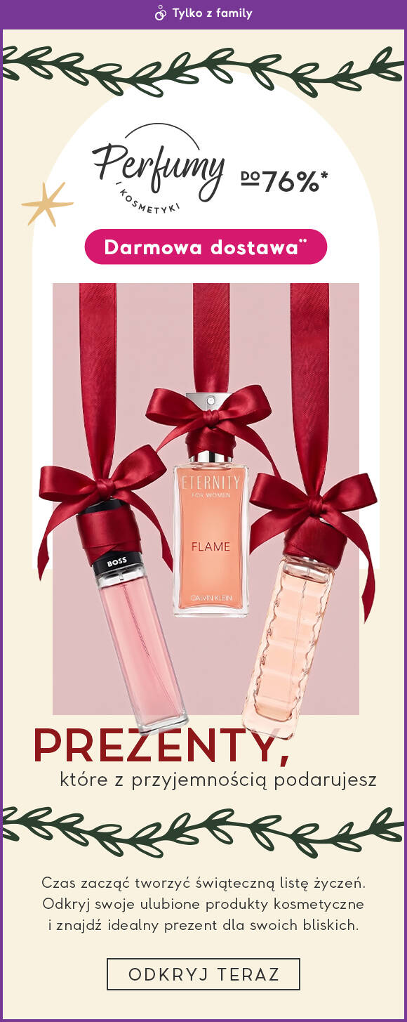 Perfumy i kosmetyki do -76%*
