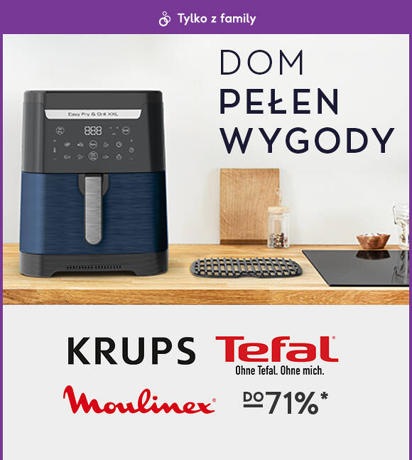 Tefal, Moulinex, Krups do -71%*