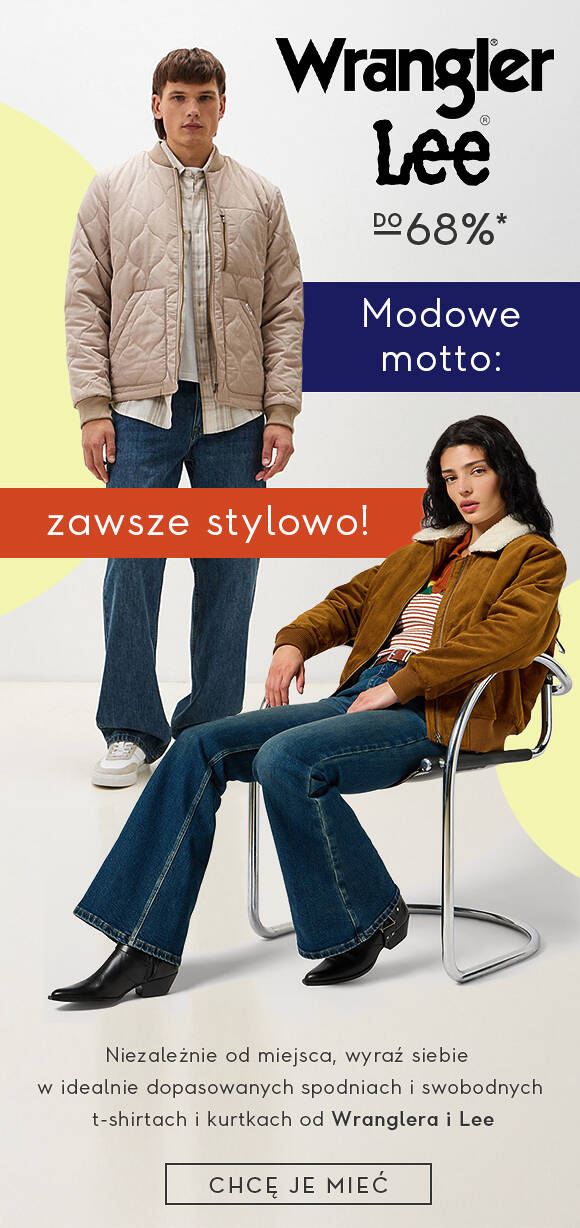 Wrangler & LEE do -68%*