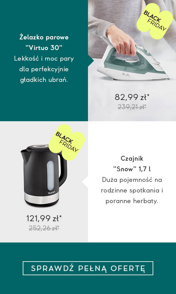 Tefal, Moulinex, Krups do -71%*