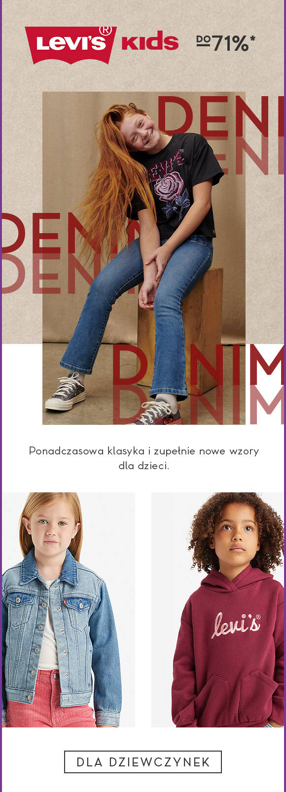 Levi's girls do -71%*