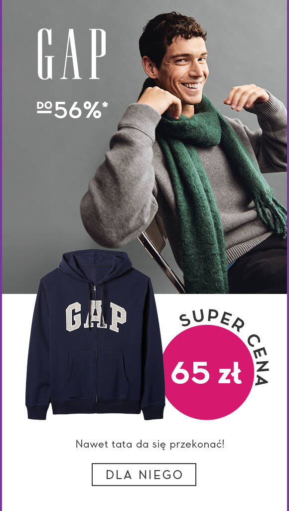 GAP Men do - 56%*