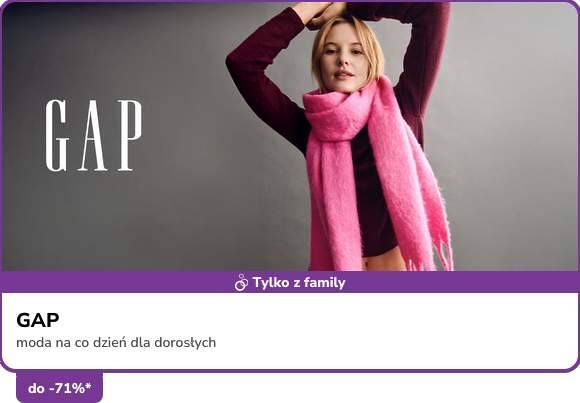 Gap dorośli do -71%*