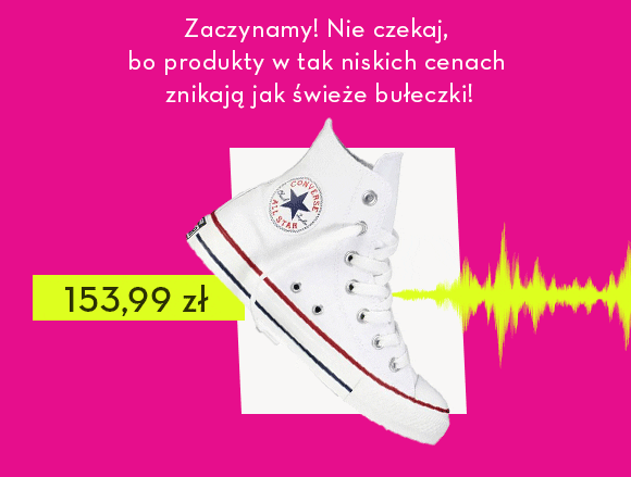 Trampki Converse za 153,99 zł