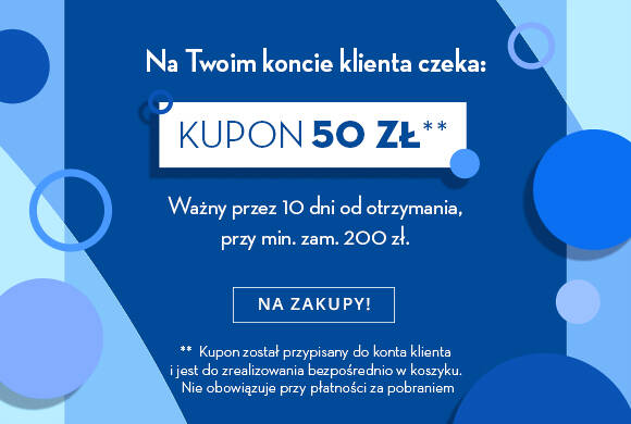 Kupon 50 zł czeka na Twoim koncie klienta