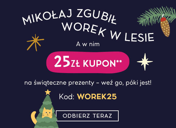 Kupon** 25zł na świąteczne prezenty
