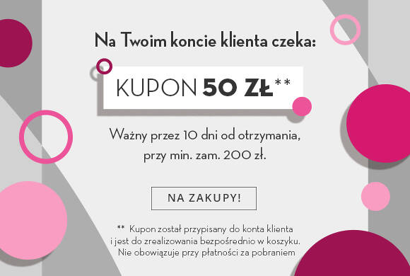 Kupon 50 zł czeka na Twoim koncie klienta