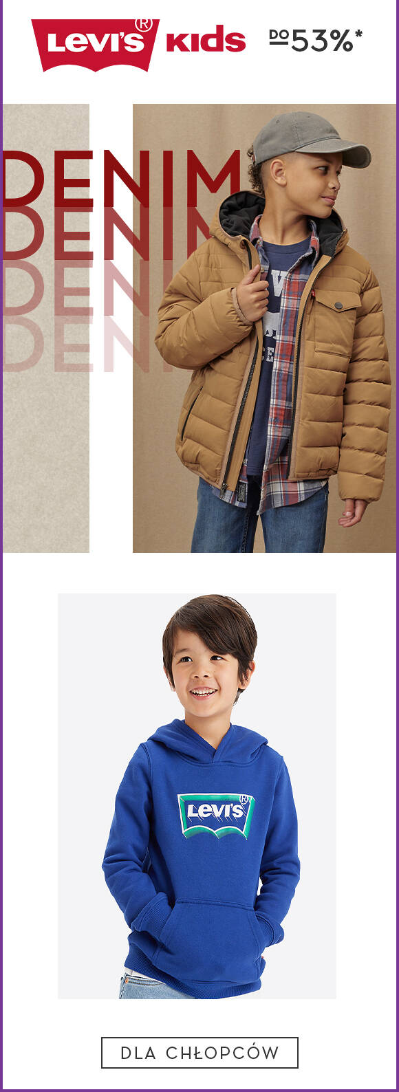 Levi's boys do -53%*