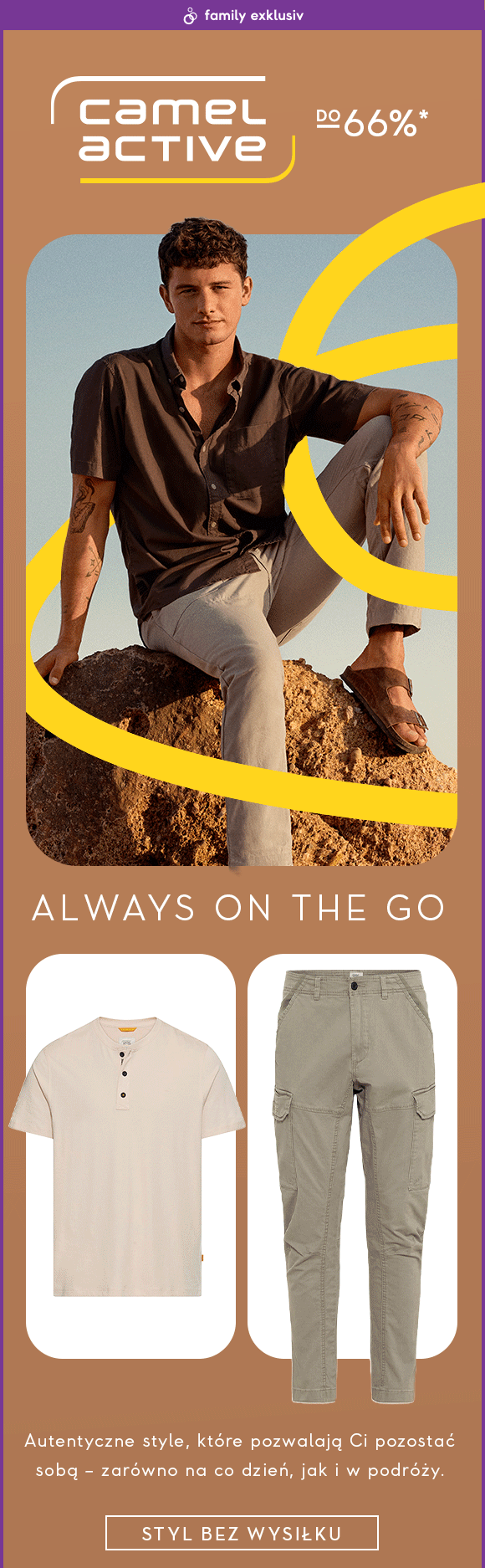 Camel Active men do - 66%*