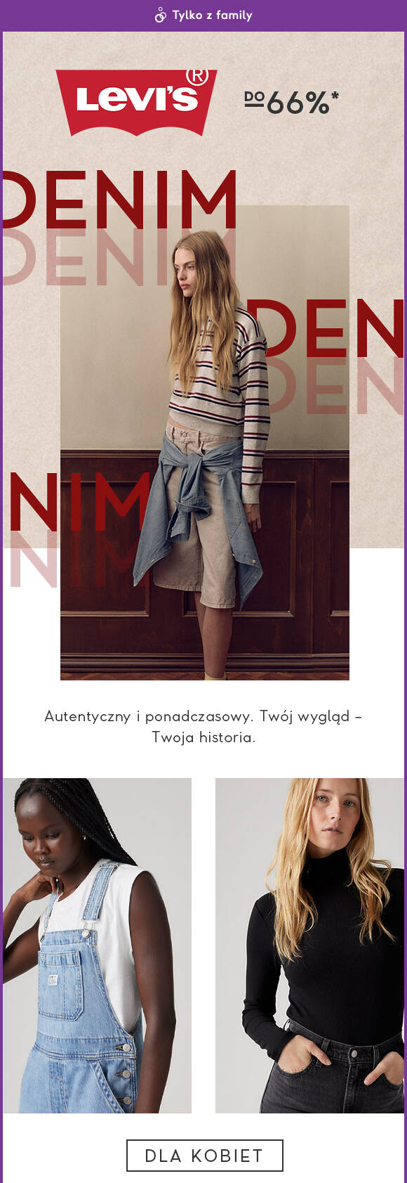 Levi's women do -66%*