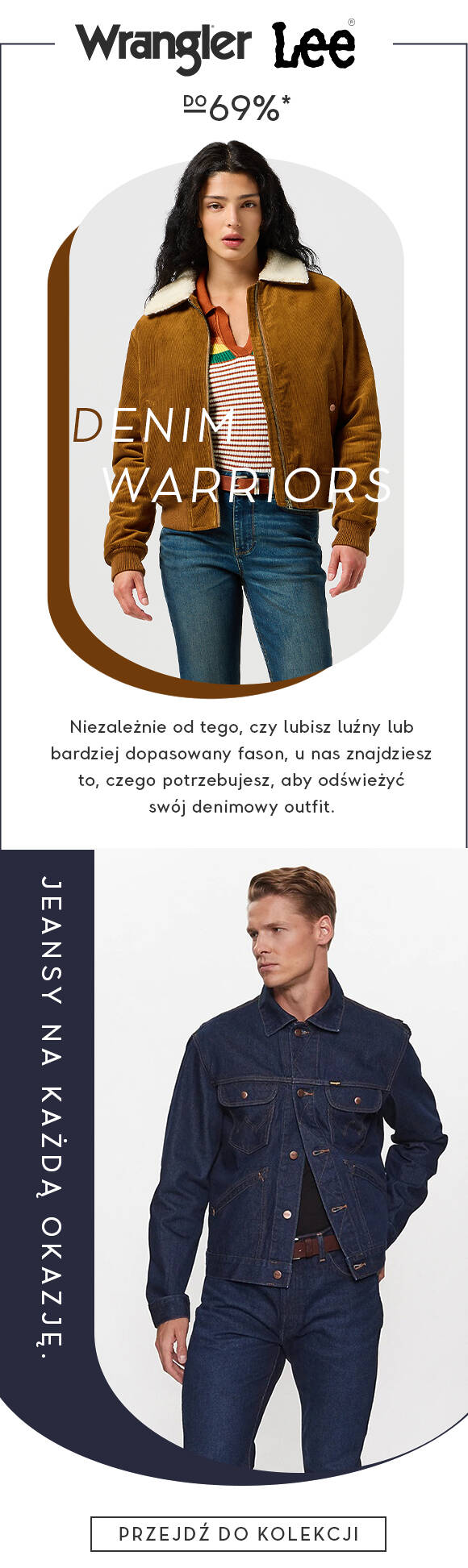 Wrangler, LEE - denimowy outfit
