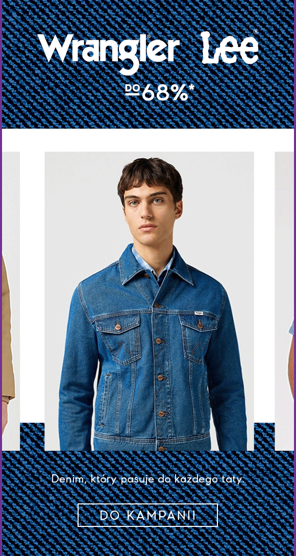 Wrangler & Lee do -68%*