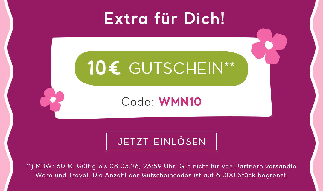 10 € Gutschein** mit dem Code: WMN10