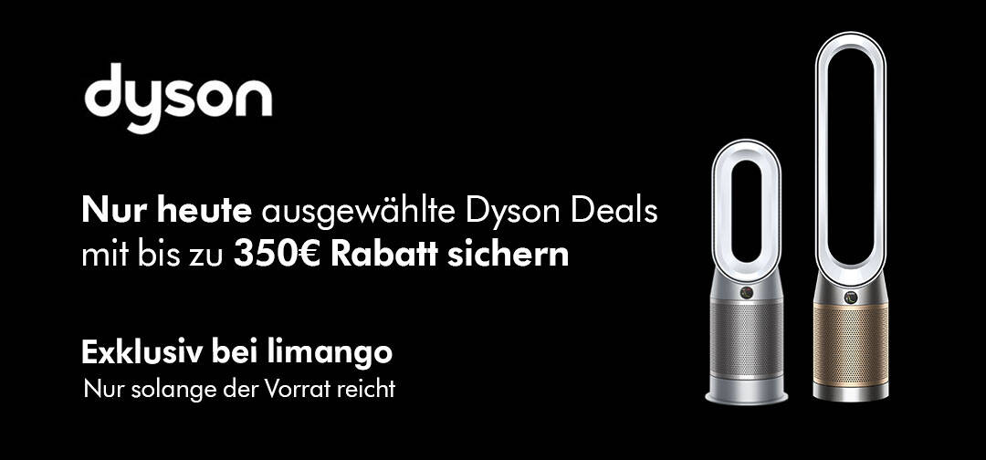 Partnerangebot. Nur heute ausgewählte Dyson Deals mit bis 350€ Rabatt sichern