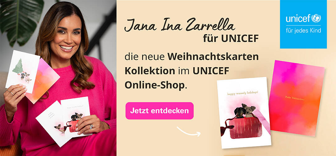 Partnerangebot. Zu Weihnachten: Die neue Kollektion Karten und Kalender selbst gestalten und Gutes tun. UNICEF