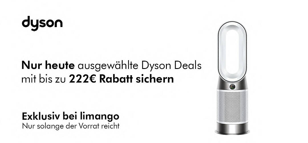 Partnerangebot. Nur heute ausgewählte Dyson Deals mit bis 222€ Rabatt sichern