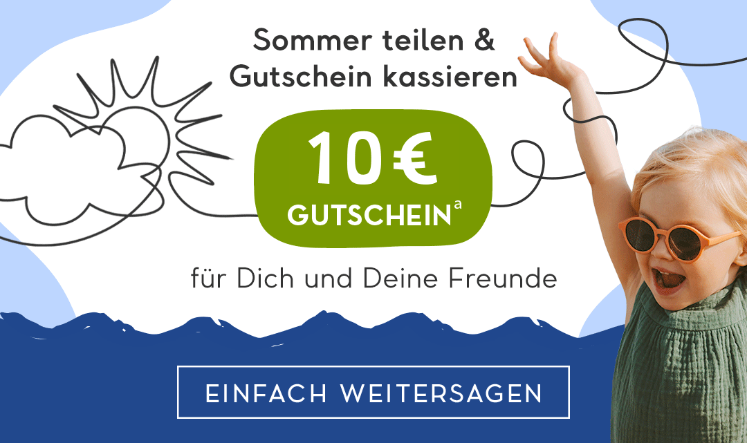 10 € für Deine Weiterempfehlung + 10 € Startguthaben für Deine Freunde >>> http://www.limango.de/einladen
