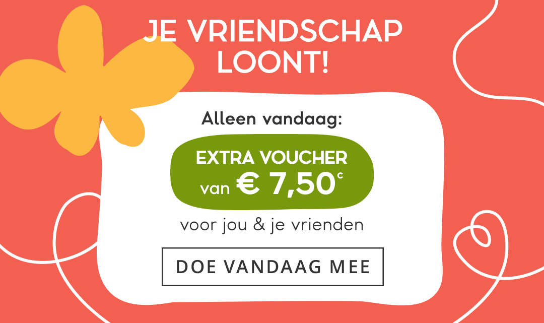Extra Voucher ter waarde van € 7,50 voor jou + voucher ter waarde van € 10 voor je vriend(in) >>> http://www.limango.nl/invite