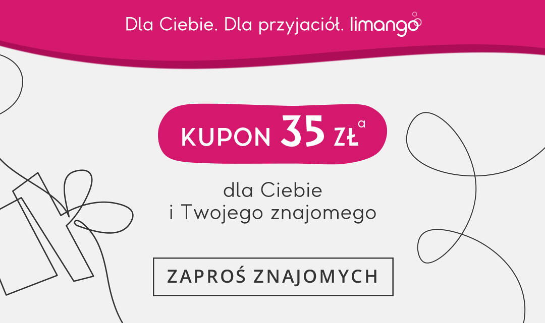 Zaproś znajomych i zyskaj kupon na 35 zł dla siebie i swojego znajomego >>> http://www.limango.pl/invite