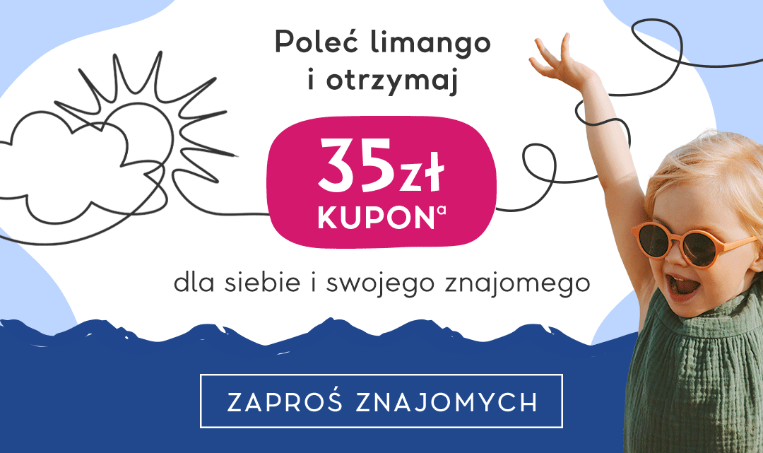 Zaproś znajomych i zyskaj kupon na 35 zł dla siebie i swojego znajomego >>> http://www.limango.pl/invite