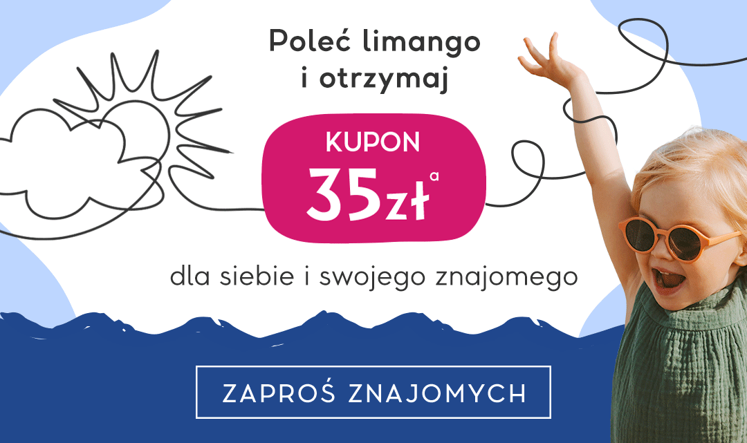 Zaproś znajomych i zyskaj kupon na 35 zł dla siebie i swojego znajomego >>> http://www.limango.pl/invite