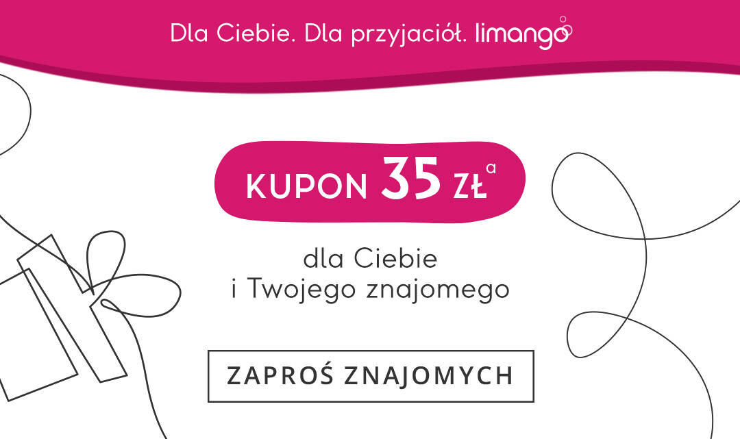 Zaproś znajomych i zyskaj kupon na 35 zł dla siebie i swojego znajomego >>> http://www.limango.pl/invite