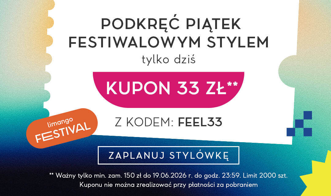 Korzystaj z kodu: FEEL33